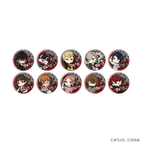 『ペルソナ5 ザ・ロイヤル』缶バッジ『ペルソナ5 ザ・ロイヤル』04/コンプリートセット(全10種)(POP Artイラスト)